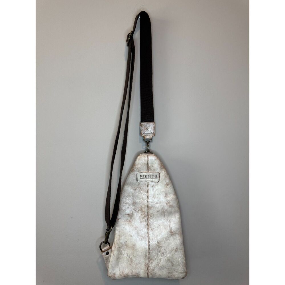 BED STU Andie Sling Leather Crossbody Backpack Nectar Lux - Picture 9 of 16